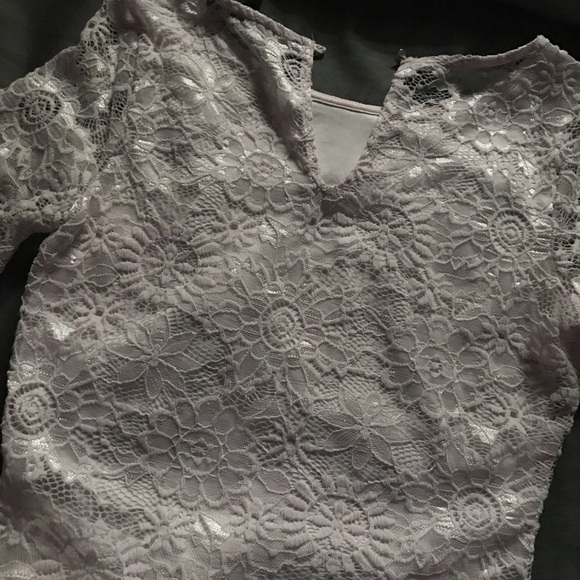 Forever21 Lilac Lace Crop Top - Picture 4 of 7